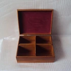 Wooden Box Custom Gift Wooden Tea Packaging Storage Box With Glass Top Lid