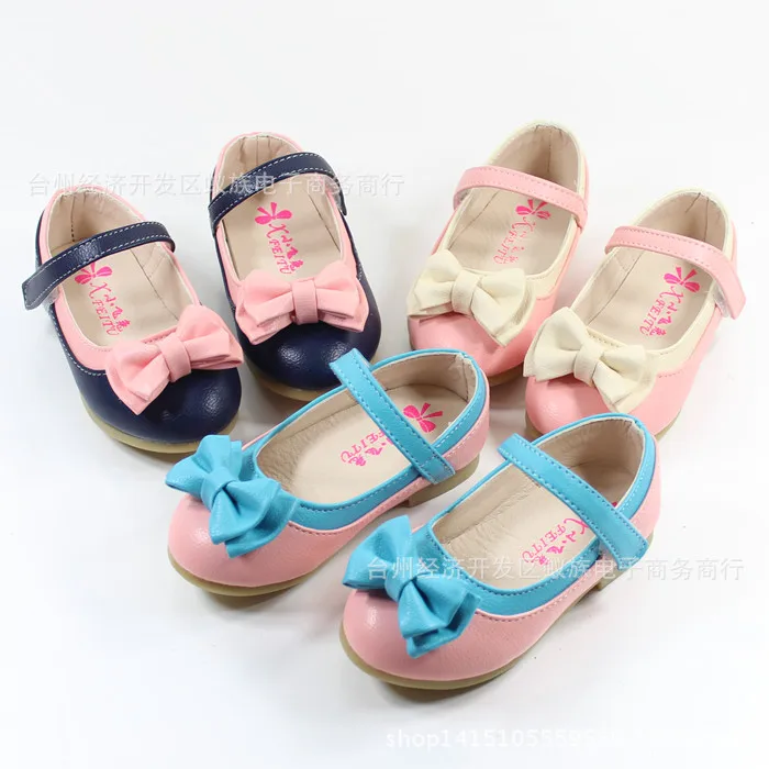 Shoes for children 2015 spring Korean baby girls Princess shoes bow shoes shoes fashion shoes flower shoes