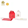 Creative Design Special House Shape Wedding Flavor Chocolate Folding Paper Gift Packaging Box