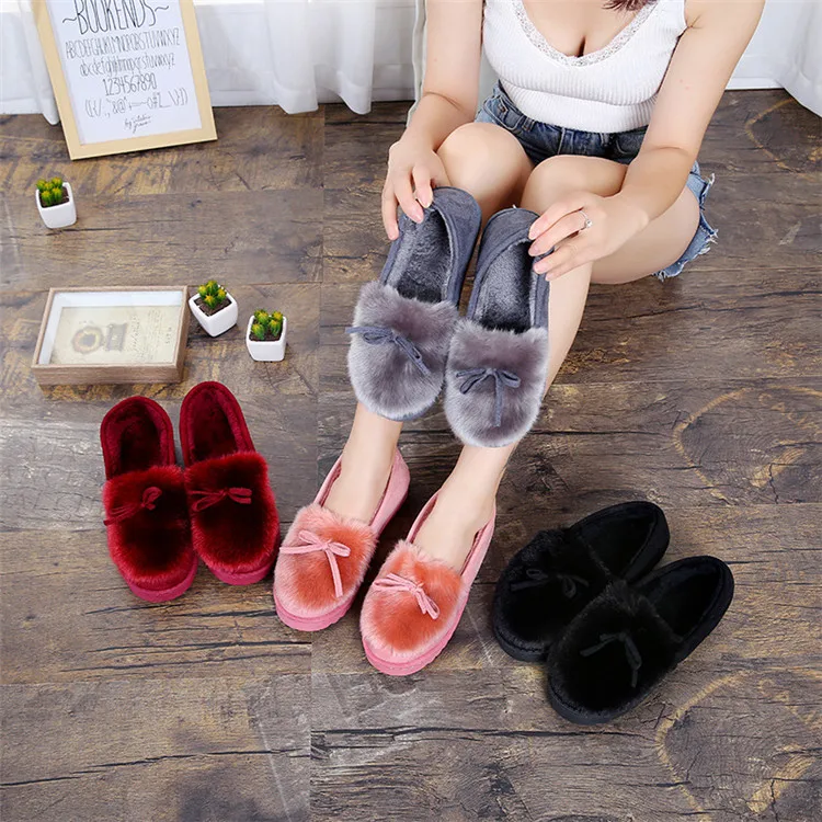 New Fashion Winter Women Slippers With Fur Casual Home Warm Slippers Female Cotton Winter Shoes, Gray/pink/black/wine
New Fashion Winter Women Slippers With Fur Casual Home Warm Slippers Female Cotton Winter Shoes, Gray/pink/black/wine