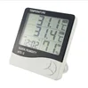 Digital LCD Thermometer Hygrometer Electronic Temperature Humidity Meter Weather Station Indoor Outdoor Tester Alarm Clock HTC-2