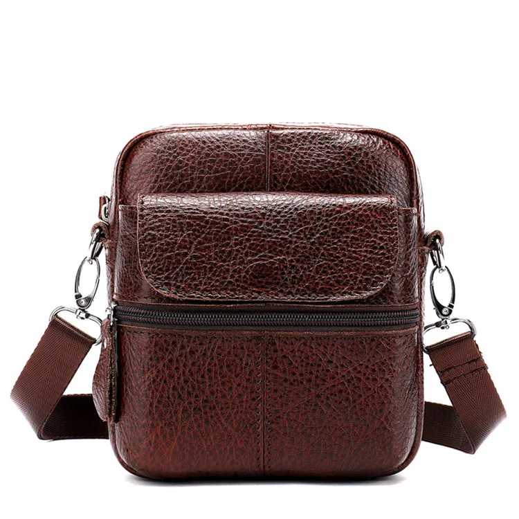 European Elegant Design Genuine Cowhide Leather Men Shoulder Purse Small Vintage Sling Satchel Custom Casual Crossbody Bags, Coffee
European Elegant Design Genuine Cowhide Leather Men Shoulder Purse Small Vintage Sling Satchel Custom Casual Crossbody Bags, Coffee