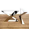 OEM professional design custom various materials indoor modern style stainless steel furniture leg table base.