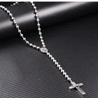 High Quality Vacuum Plating Rosary Beads Catholic Necklace Stainless Steel
