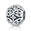100% Genuine 925 Sterling Silver Dazzling CZ Elegant Beads fit Women Bracelets & Necklaces DIY Jewelry Making
