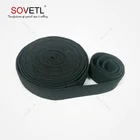 Flame Retardant Aramid Black Elastic Webbing Strap