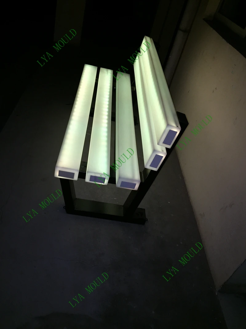 led garden bench