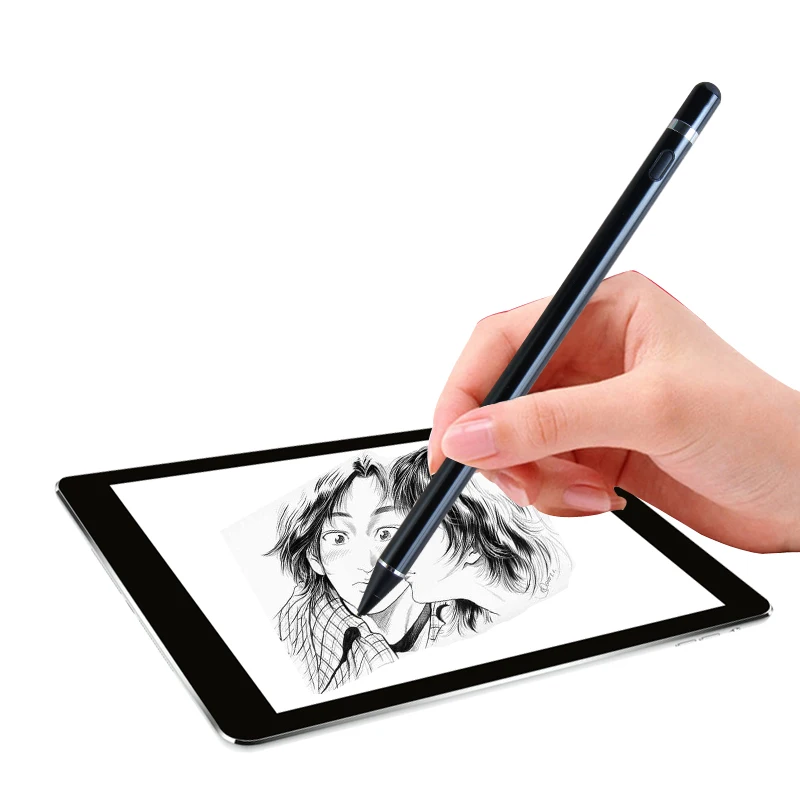Rechargeable 1.45mm Ultra Fine Tip Universal Smart Stylus for iPad iPhone Samsung Tablet for Active Stylus
Rechargeable 1.45mm Ultra Fine Tip Universal Smart Stylus for iPad iPhone Samsung Tablet for Active Stylus