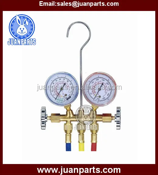 Brass manifold gauge set