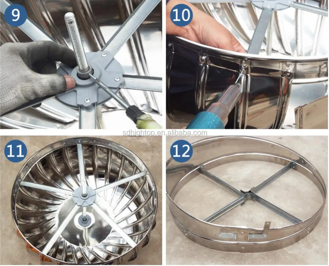 Powerless Air-driven Roof Ventilator, 304, Stainless, Steel - detail 24