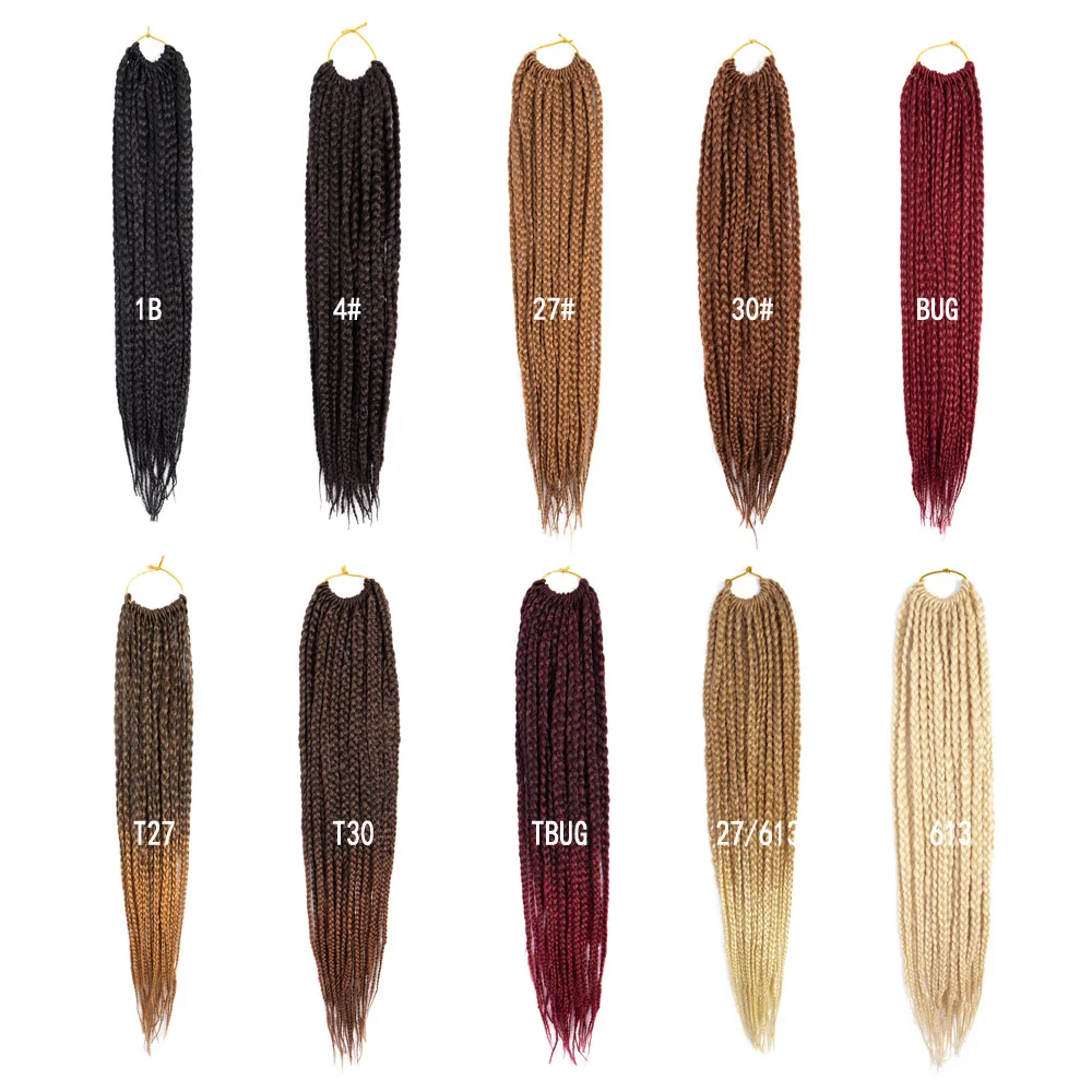 Hot sell 18 inch 22stands senegalese twist hair synthetic box braids crochet hair extension bob
Hot sell 18 inch 22stands senegalese twist hair synthetic box braids crochet hair extension bob