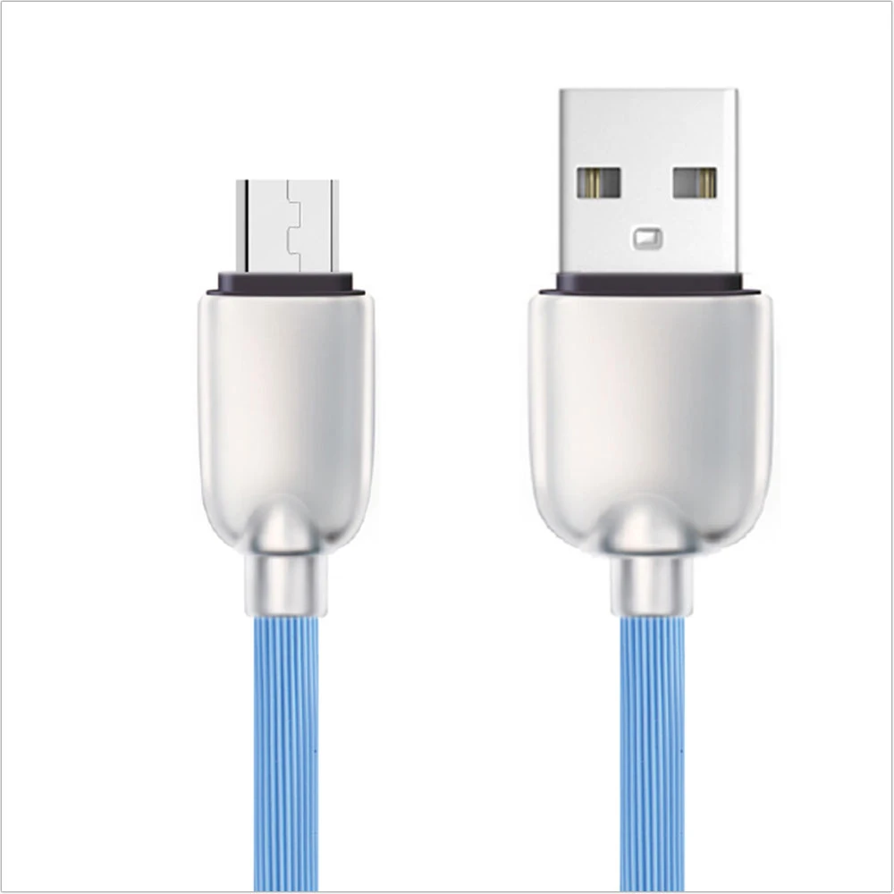 Fantastic 1 year Warranty Top Level Zinc Alloy Metal Heads Android Mobile TPE Micro USB Cable Fast Charging Cord - ANKUX.COM
