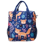 Wholesale 2019 New Canvas Cute Lunch Bag for Kids Cartoon Large Cooler Bag Backpack