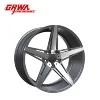 Grwa High Quality and Cheap Price 20" 22" Gunmetal Face Machined Car Wheels Car Alloy Wheel for VW