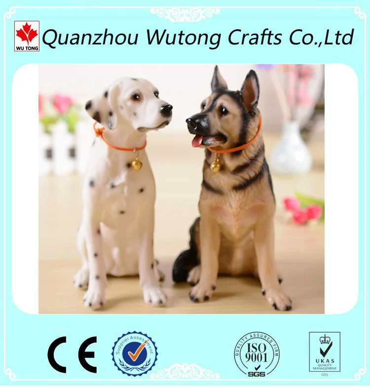 Realistic Hot Sale Resin Dog Statues for Polyresin Home Decor