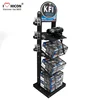 Inclined Black Metal Floor Camera Display Stand Stores in China