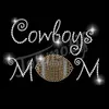 Best sell hot fix rhinestone Cowboy football mom transfer motif
