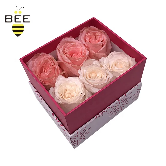 shenzhen 2 pieces top open flower gift box wedding decoration