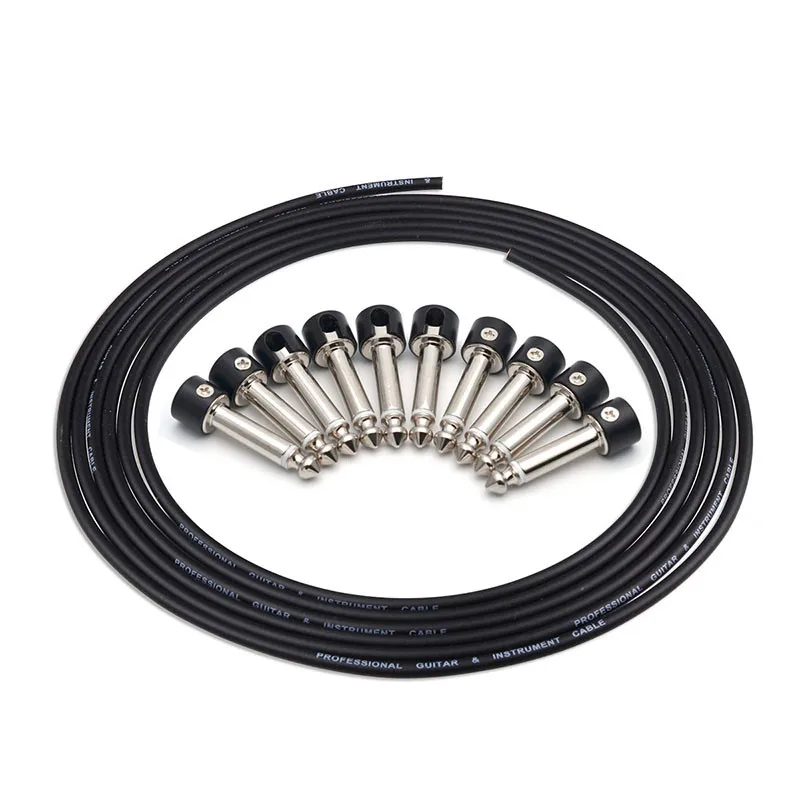 Solderless Connections Design Guitar Cable DIY Guitar Pedal Patch Cable kit 10 Solderless Black Cap Plug 3M Cable and Cutter
Solderless Connections Design Guitar Cable DIY Guitar Pedal Patch Cable kit 10 Solderless Black Cap Plug 3M Cable and Cutter