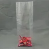 Clear plastic opp cellophane square bottom side gusset cello bags for candy
