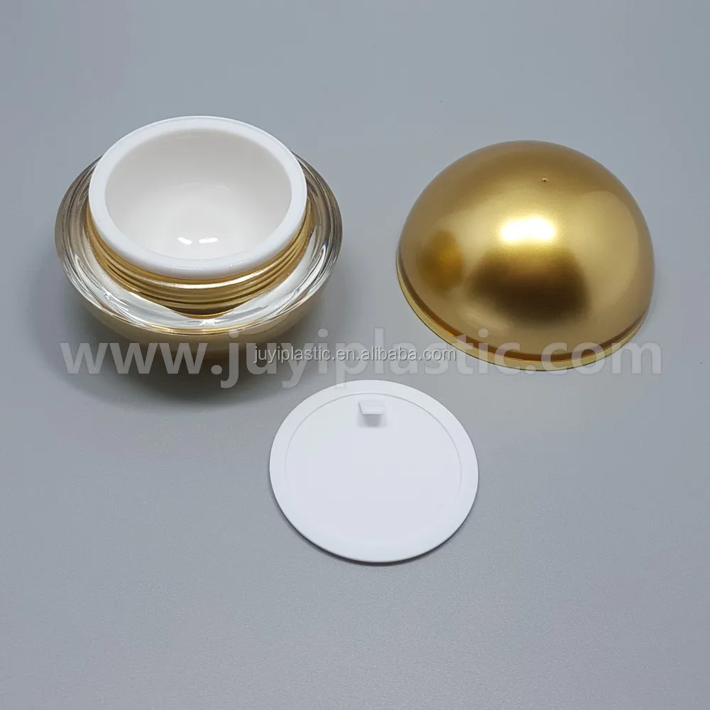 ゴールドボール形状アクリルクリーム瓶化粧品包装用化粧品クリーム空瓶スキンケア化粧品包装仕入れ・メーカー・工場