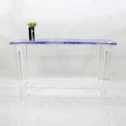 2018 Hot sale acrylic desk, acrylic dining table for wedding