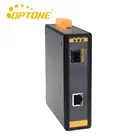 1000M industrial media converter, 1RJ45 Port, 1 fiber port, Single mode, dual fiber, 1310nm, 20km