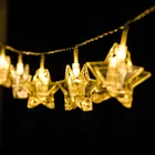 Waterproof House Decoration Hanging Star LED Photo Clip String Lights