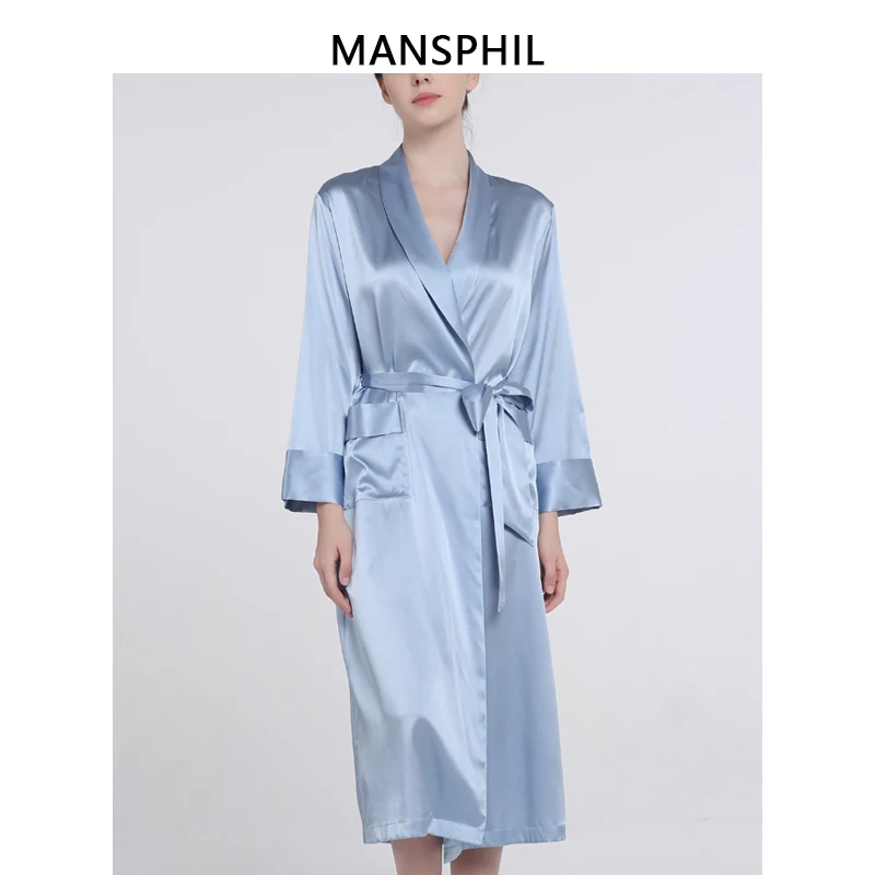 100% Silk 19 mm Satin Upmarket Luxury Ankle Length Long Sleeve Robes for Women with Fine Workmanship, Blue;pink
100% Silk 19 mm Satin Upmarket Luxury Ankle Length Long Sleeve Robes for Women with Fine Workmanship, Blue;pink