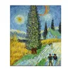 Handmade Van Gogh Abstract Road Cypress Star Custom Painting for Living Hall