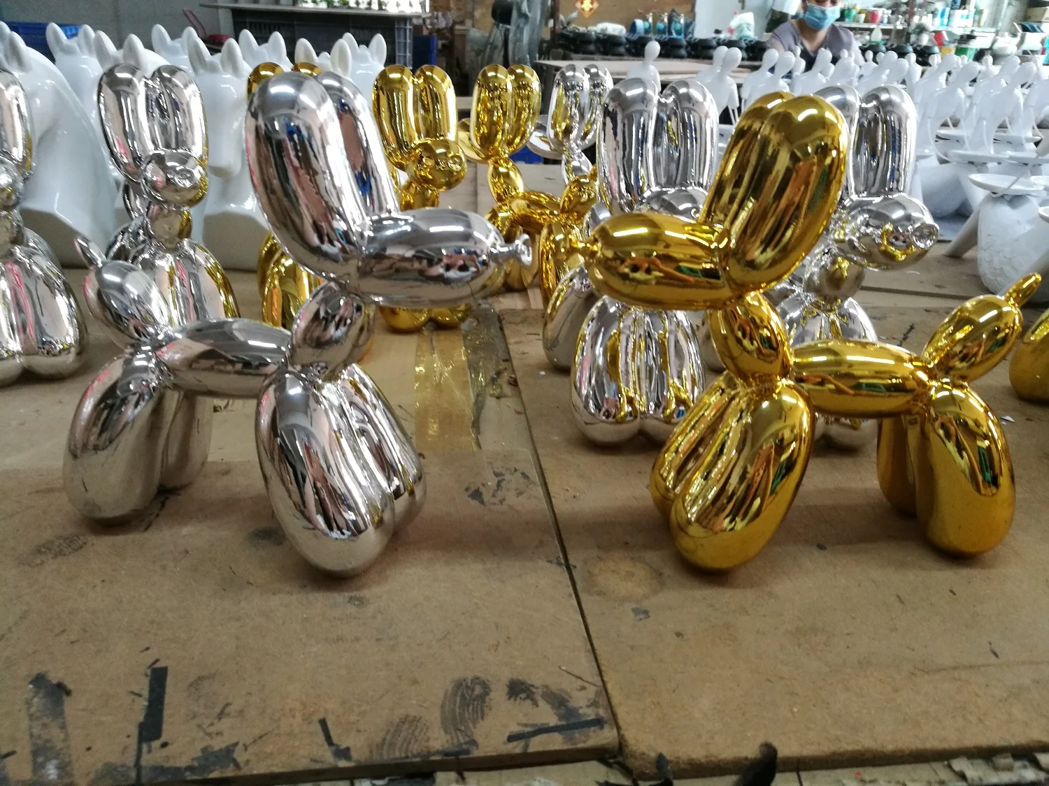 colorful balloon dog balloon dog sculpture