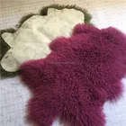Animal Fur Plate Mongolian Tibetan Lamb Fur Pelt