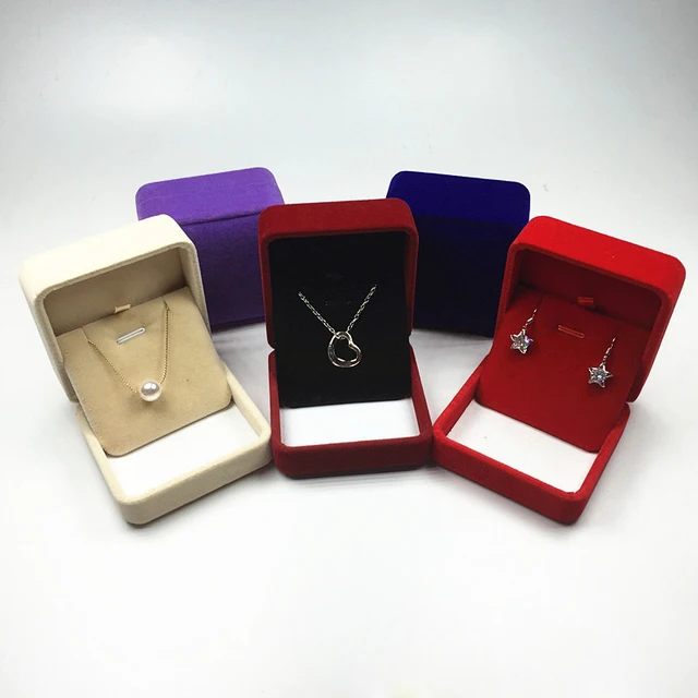 custom logo jewelry box velvet bag handbag packaging sets