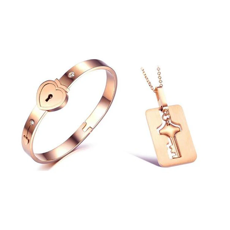 Wholesale Love Lock And Key Lock Couple Bracelets Jewelry Set, Primary color,ip rose,coffee,gold,black,gun color
Wholesale Love Lock And Key Lock Couple Bracelets Jewelry Set, Primary color,ip rose,coffee,gold,black,gun color