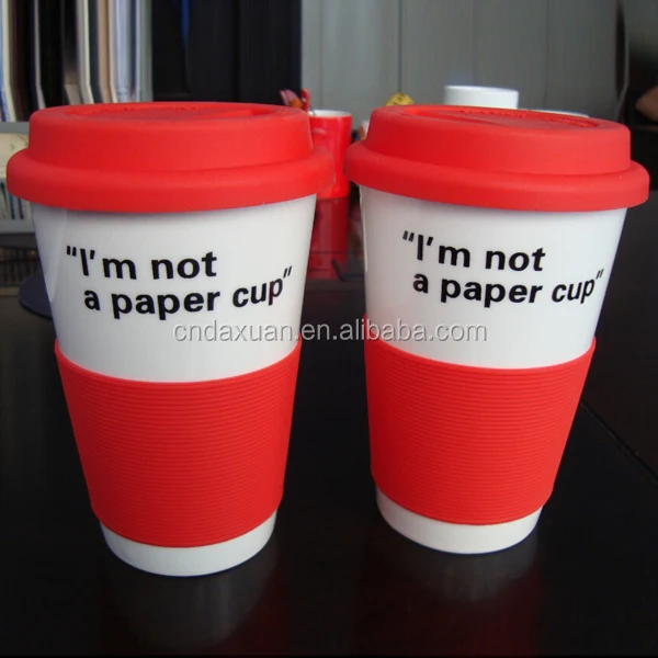 wholesale cartoon sublimation ceramic mug cup with silicone lid