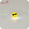 Shopping Mall Decoration Enjoy Smile Round Shaped Doodle Scrawl Mainstays Emoji Copper Wire String Light