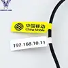 Wholesale strong adhesive plastic vinyl marking tags electric wire cable label