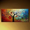 Simple Designed Artist Hand-painted High Quality Modern Abstract Tree Oil Painting on Canvas Abstract Oil Painting