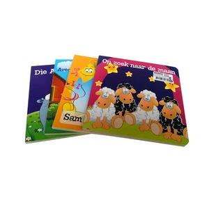 custom english kids cardboard books baby story board book
