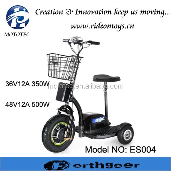 3 wheel electric bike 500w hub motor three wheel scooter
