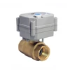 COVNA DN15 1/2 inch 2 Way Full Port 12V DC Normally Closed CR2 2 Wire Auto Return Brass Electric Ball Valve