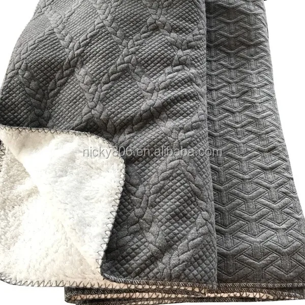 new pattern air layer sherpa blanket with overlock