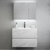 MDF/ Plywood Modern Space Saving Bathroom Vanity Waterproof Home Bathroom Furniture Set