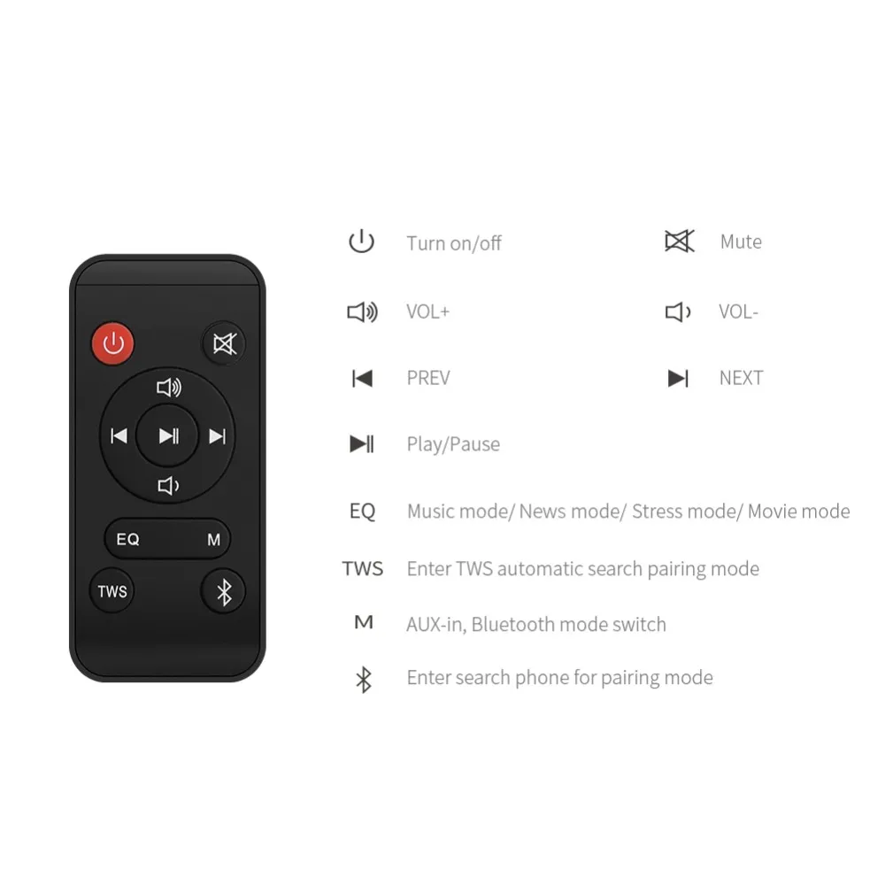 Nillkin portable subwoofer TWS bluetooth speaker with remote control home theater wireless speaker with touch button - ANKUX.COM