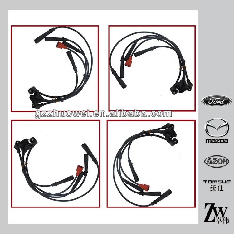 MAZDA B2000 FE Parts Spark Plug Cable Car Ignition Cable For F854-89-182