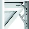 Aluminium awning window design with lock and net