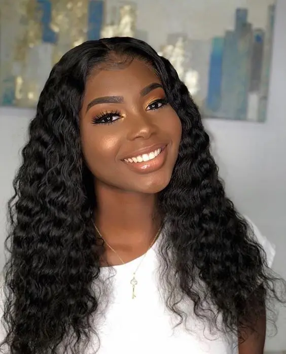 360 Lace Wig Brazilian Human Hair Deep Wave Curly 360 Lace Frontal Wigs Pre Plucked Hairline Natural Color with Baby Hair
360 Lace Wig Brazilian Human Hair Deep Wave Curly 360 Lace Frontal Wigs Pre Plucked Hairline Natural Color with Baby Hair