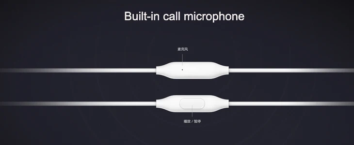 Original Xiaomi Mi Earphones Headphones 3.5mm Wire Control Mi In-Ear Basic Earphones - ANKUX.COM