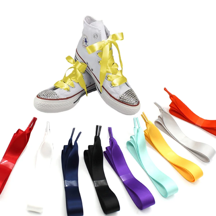 Promotional Satin Silk Flat Ribbon Shoelaces Factory, Brilliant Colors Double-sided Shoe Laces For Wholesale, 30 colors for choosing
Promotional Satin Silk Flat Ribbon Shoelaces Factory, Brilliant Colors Double-sided Shoe Laces For Wholesale, 30 colors for choosing