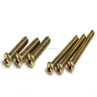 Professional Fastener Factory Production High Strength Carbon Steel Grade 12.9 Yellow Zinc M6 Pan Head Machine Screw